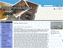 Tablet Screenshot of prirodneobklady.sk